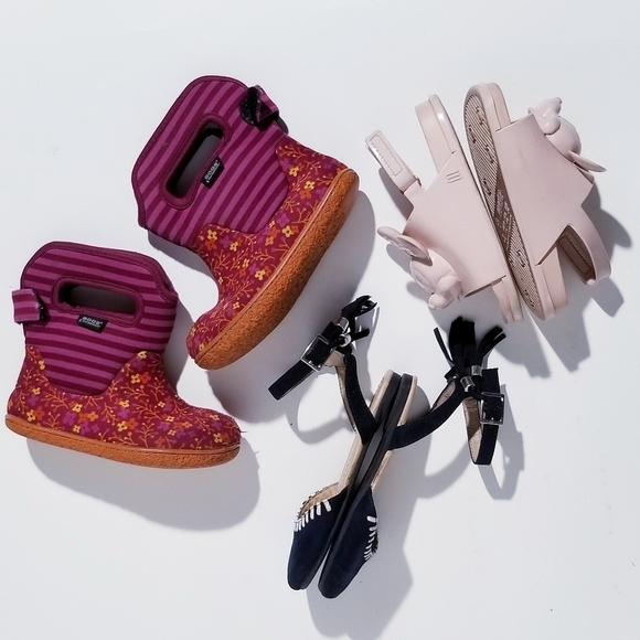 MINI MELISSA Mickey Minni Sandlas Bog Boots PEEK sandals size 9 8 - Picture 2 of 13